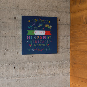 POSTER DESIGN DO MÊS DO PATRIMÔNIO HISPÂNICO NACIONAL