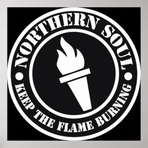 Poster Design do norte retro do estilo da alma