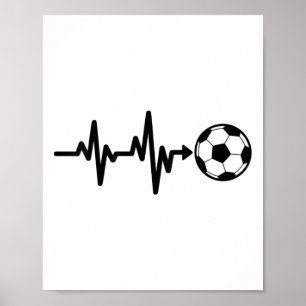 Poster Design do Pulso do Coração do Futebol