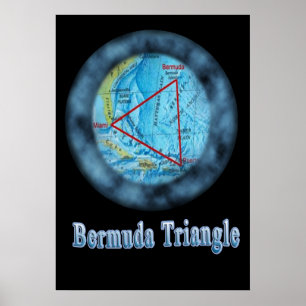 Poster design do triângulo de Bermuda