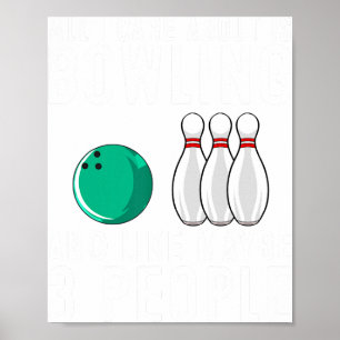 Poster Design Engraçada Para Homens Boliches