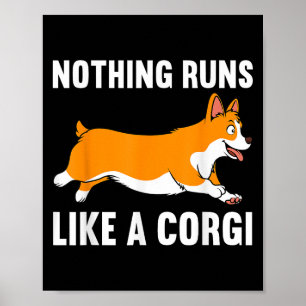 Poster Design Engraçado De Corgi Para Homens Mulheres Cri