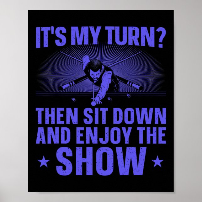 Poster Design Engraçado De Piscina De Bola Para Homens Jo (Frente)