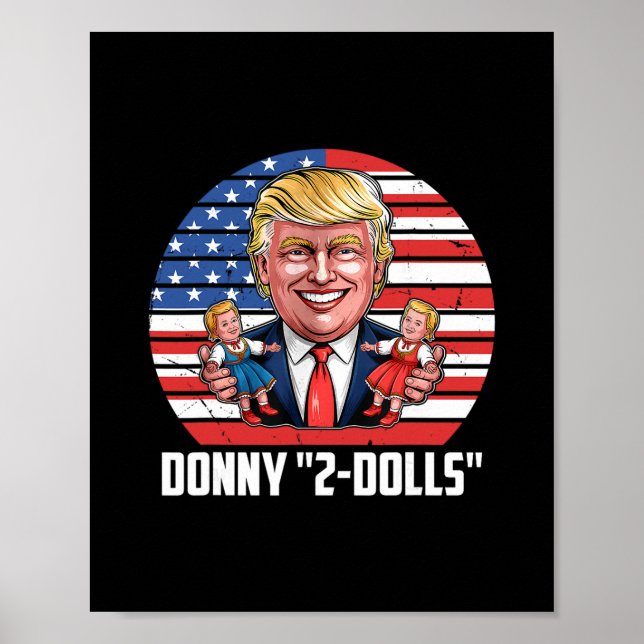 Poster Design Engraçado do Trump da Donny 2-dolls (Frente)