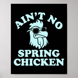 Poster Design Engraçado Não É Frango Jovem