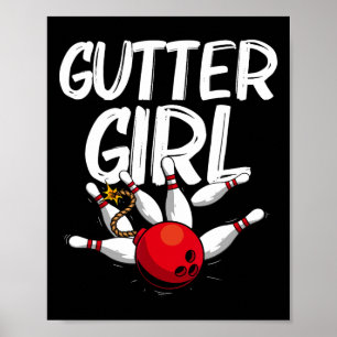 Poster Design Engraçado Para Raparigas Bowler Bowlin