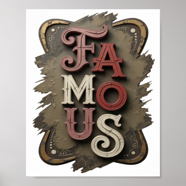 Poster Design FAMOSO Prata Fresca (Frente)