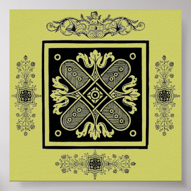 Póster Design floral (Frente)