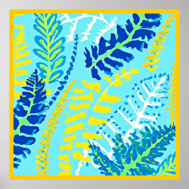 Poster Design Floral vibrante (Frente)