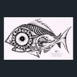 Poster / Design, Geometrica de Peixe de Arte Moder<br><div class="desc">De uma pintura original de J. Vincent Scarpace,  Artist e www.ipaintfish.com estúdios. Design único,  nítido e contemporâneo...  aproveite!</div>
