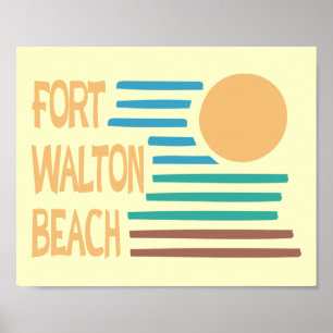 Póster Design geométrico de Fort Walton Beach