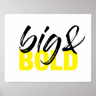 Poster design gráfico dinâmico moderno e urbano de Big