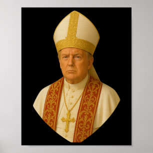 Poster Design Gráfico do Papa Trump – Design Político Div