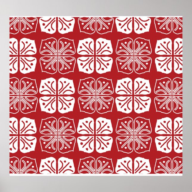 Poster Design indonésio Batik Kawung Gurda (Frente)