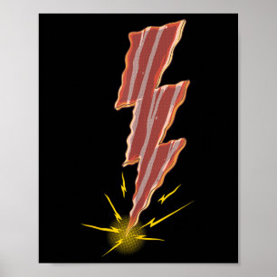 Poster Design Legal de Bacon Para Homens Mulheres Criança