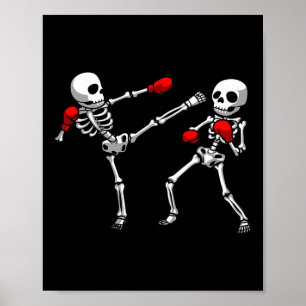 Poster Design Legal de Kickboxing para Homens Mulheres Ki