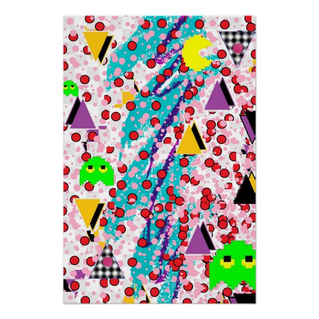 Póster Design Memphis Packer-Man (Frente)