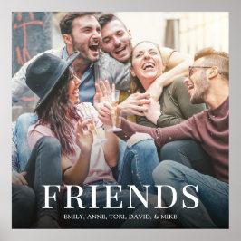 Poster Design minimalista de amigos modernos de fotografi