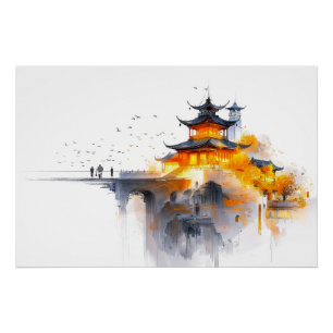 Póster Design Minimalista Japonês