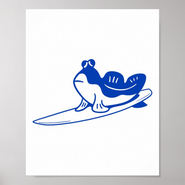 Poster Design Minimalista Para Surfistas. Mudskipper É Su (Frente)