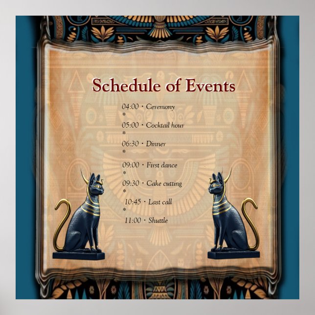 Poster Design moderno egípcio, islâmico, árabe e africano (Frente)