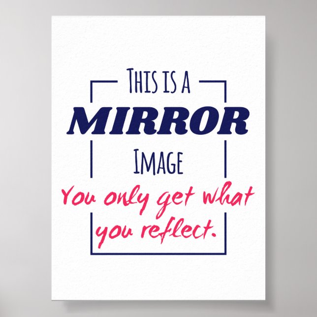 Poster Design Motivacional de Mentalidade de Reflexo no E (Frente)
