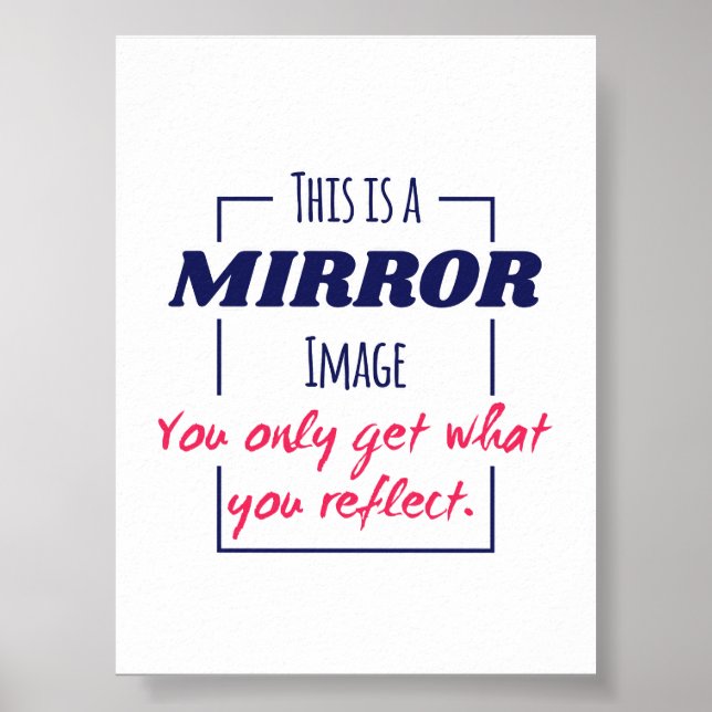 Poster Design Motivacional de Mentalidade de Reflexo no E (Frente)
