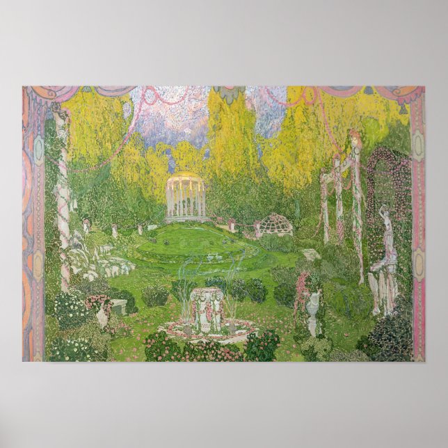 Póster design palco para a ópera "Orpheo ed Euridice" (Frente)