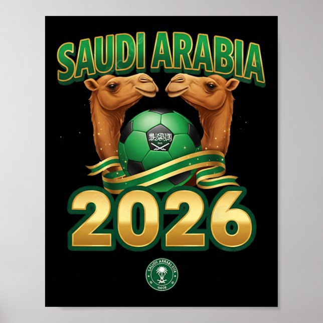 Poster Design Para a Equipe da Arábia Saudita de Futebol  (Frente)