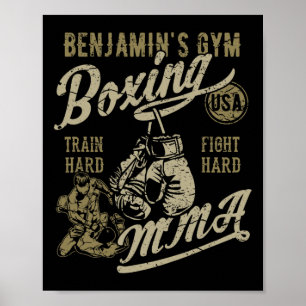 Poster Design para o Nam de Boxing de Gym de Benjamin