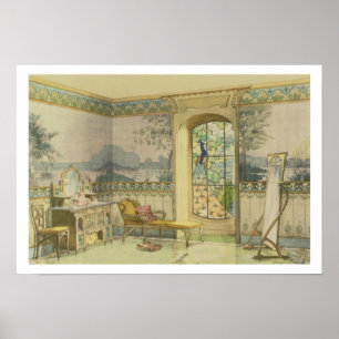 Póster Design para um Banheiro, de "Interieurs Modernes",