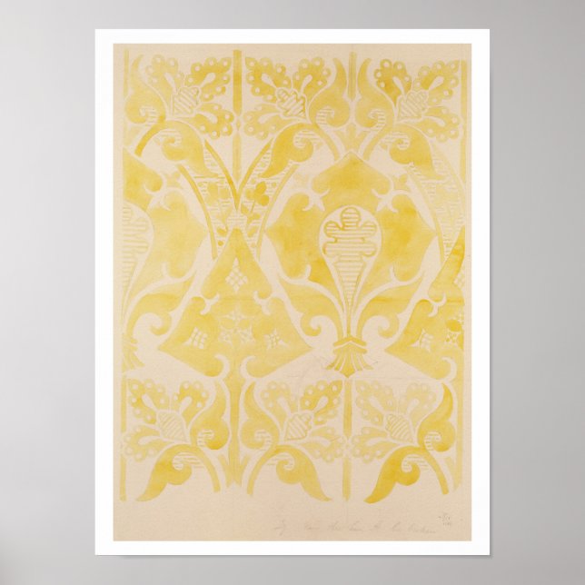 Poster Design para uma brocatela de veludo ou de seda, 18 (Frente)