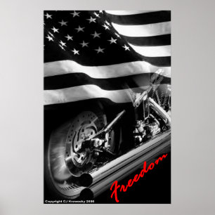Poster Design patriótico - dos "motocicleta da liberdade