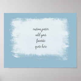 Poster design pintado minimalista em aço azul adicione um