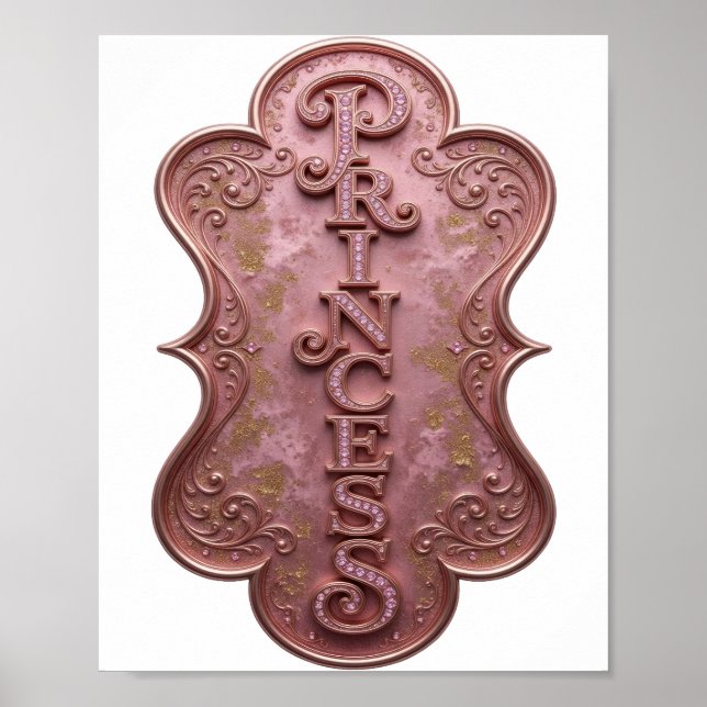 Poster Design PRINCESA Rosa (Frente)