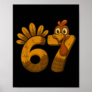 Poster Design Retro 67 Peru Funny Dia de Ação de Graças O