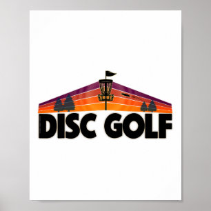 Poster Design Retro para Amantes de Disc Golf - Esporte D