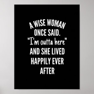 Poster Design sem título Uma mulher esperta disse que es