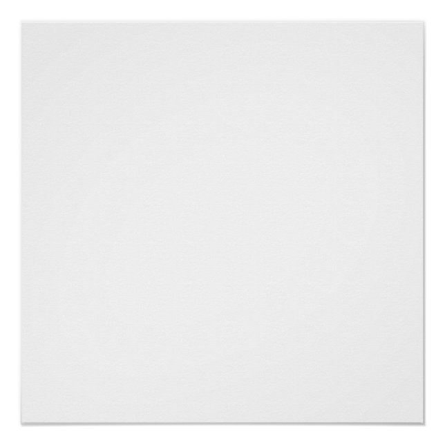 Póster Design simples personalizado branco Adicionar Foto (Frente)