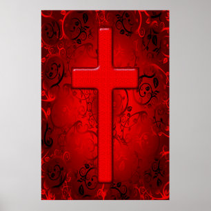 PÓSTER DESIGN TRANSVERSAL VERMELHO E PRETO