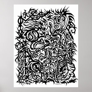 Póster Design Tribal Oriental