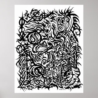 Póster Design Tribal Oriental
