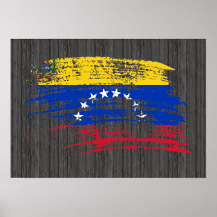 Poster Design venezuelano legal da bandeira