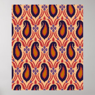 Poster Designação tradicional do ajudante, fundo, decoraç