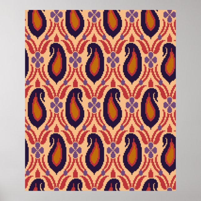 Poster Designação tradicional do ajudante, fundo, decoraç (Frente)