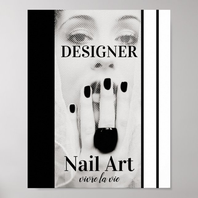 Poster Designer Fashion Fingernail Art (Frente)