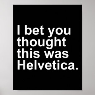 Poster Designers Gráficos Helvetica Design para Presente 