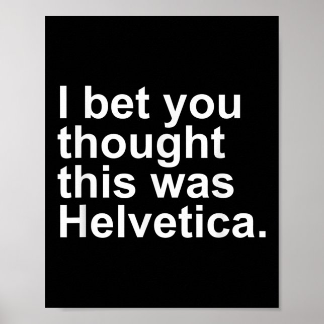 Poster Designers Gráficos Helvetica Design para Presente  (Frente)