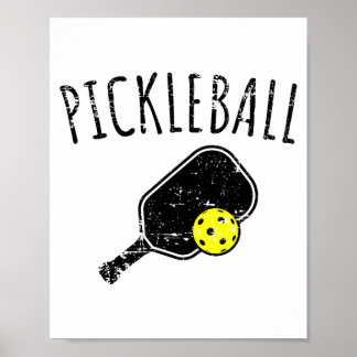 Poster Designio de pickleball angustiado 