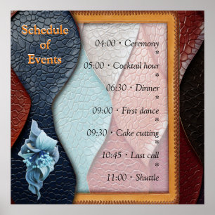 Poster Designs artísticos de textura de couro